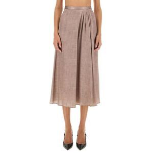 KITON Pleated Midi Skirt Women PINK Skirts